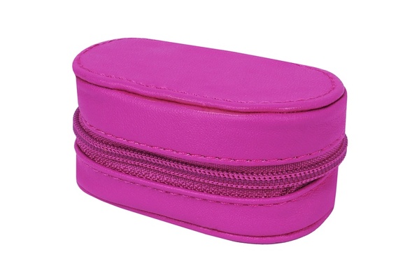 HORIZ I-PACK Leather fuksiavärvi läätsetoos + konteiner