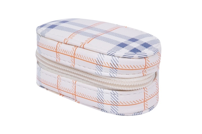 HORIZ I-PACK Leather ruuduline läätsetoos + konteiner